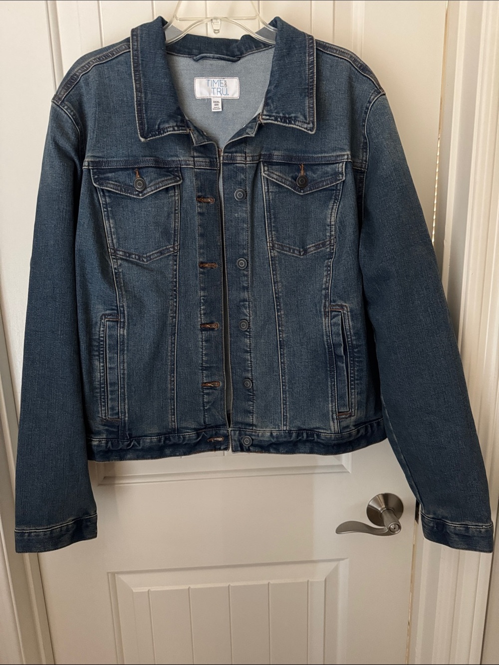 Time and Tru Medium Blue Denim Jacket with Button Front XXXL / 22